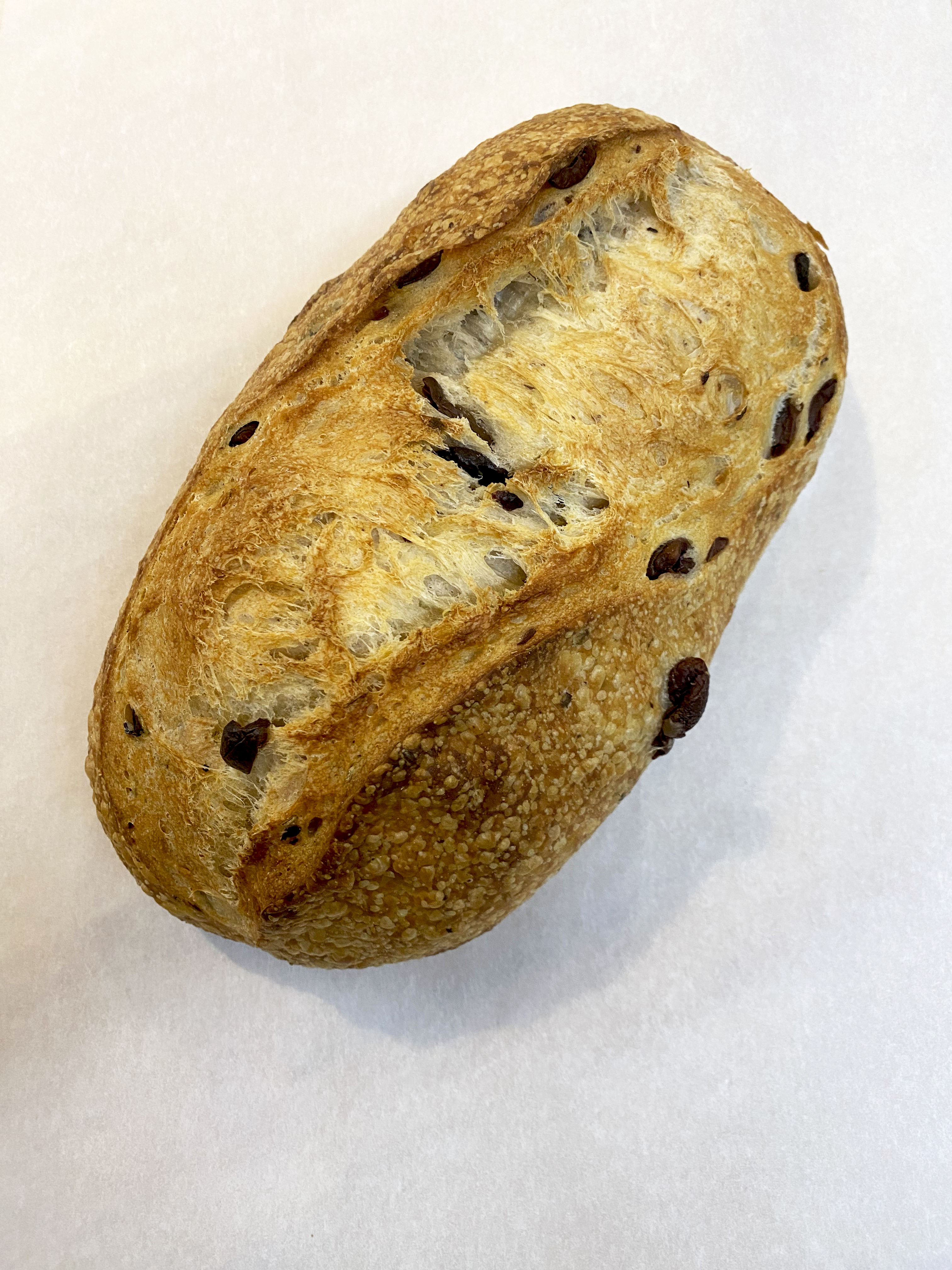 a loaf of Brio Kalamate Olive bread